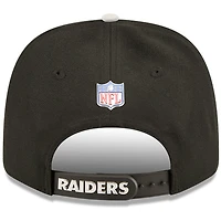 Men's New Era  Black/Silver Las Vegas Raiders 2026 NFL Draft 9SEVENTY Adjustable Hat