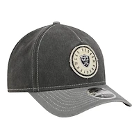 Men's New Era  Black/Silver Las Vegas Raiders 9FORTY Felt A-Frame Adjustable Hat