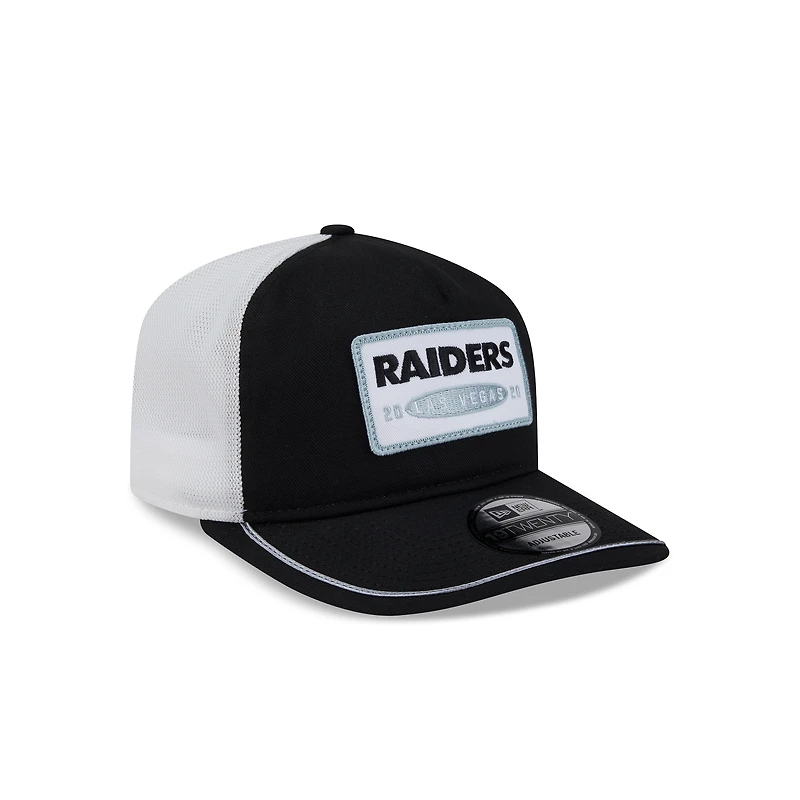 Casquette ajustable New Era noire/blanche Las Vegas Raiders 19TWENTY pour homme