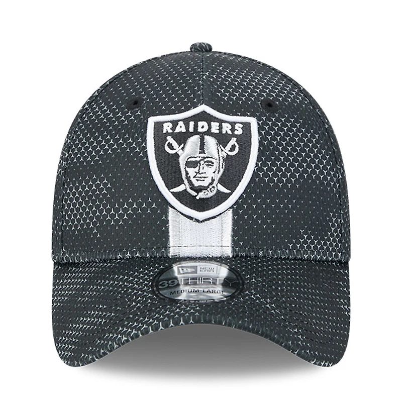 Men's New Era Black Las Vegas Raiders 2024 Sideline 39THIRTY Flex Hat