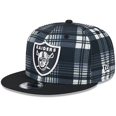 Men's New Era Black Las Vegas Raiders 2024 Sideline Statement 9FIFTY Snapback Hat