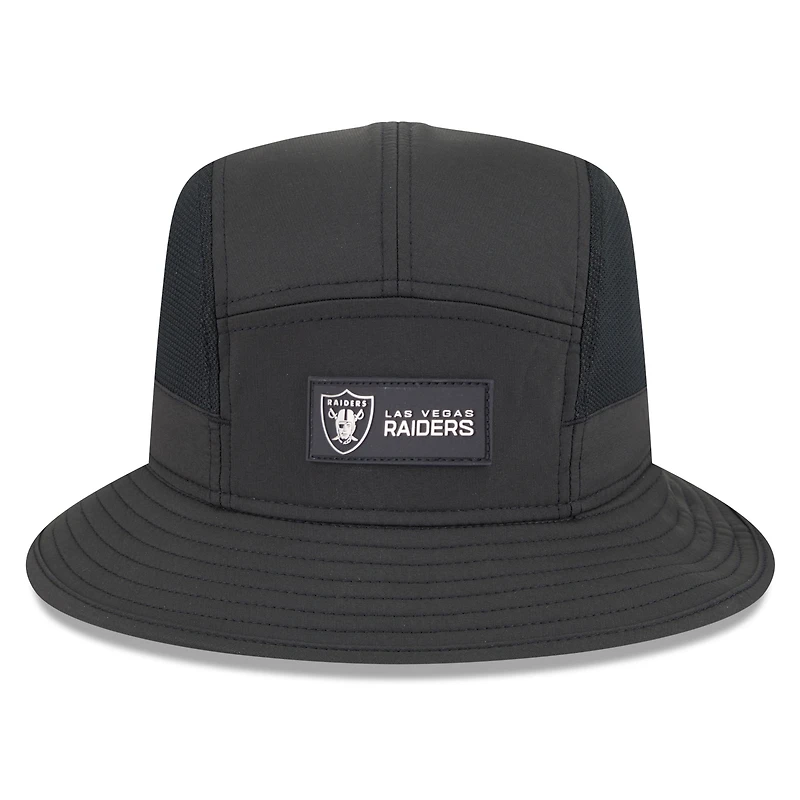 Men's New Era Black Las Vegas Raiders 2025 Sideline  Bucket Hat