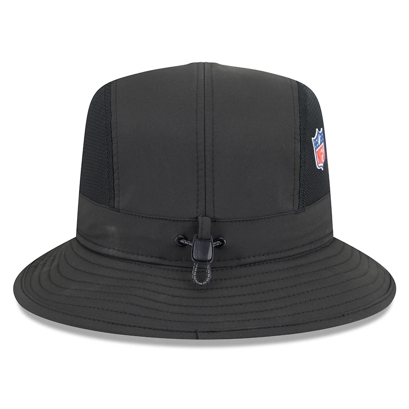 Men's New Era Black Las Vegas Raiders 2025 Sideline  Bucket Hat