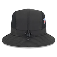 Men's New Era Black Las Vegas Raiders 2025 Sideline  Bucket Hat