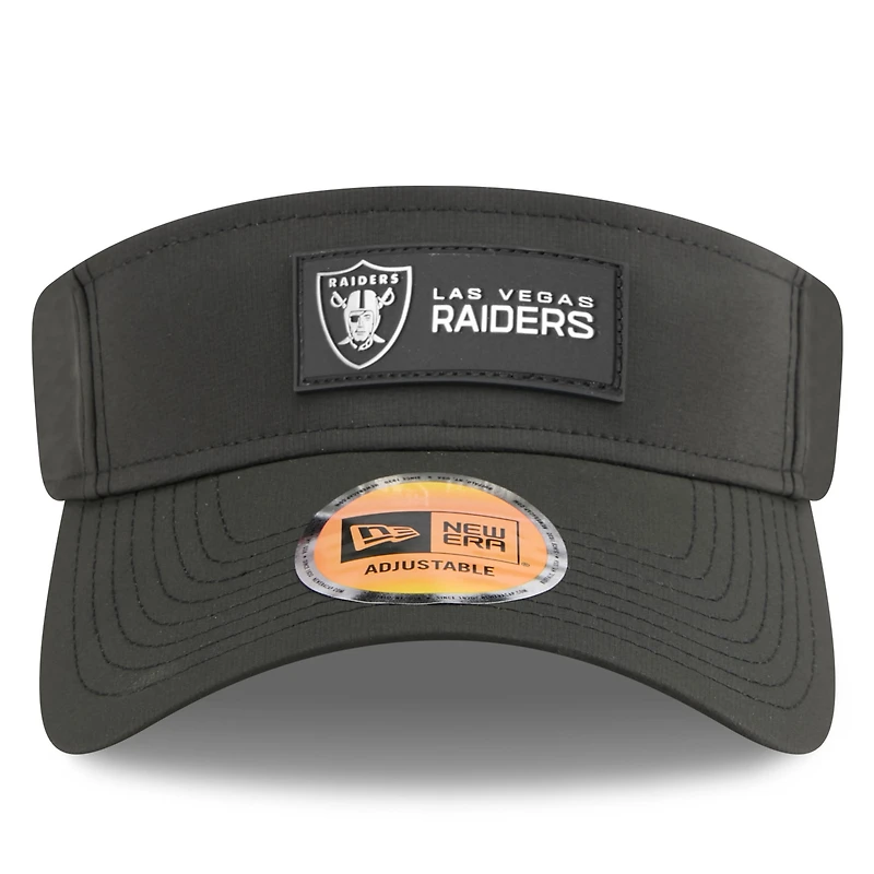 Visière noire New Era pour homme des Las Vegas Raiders 2025