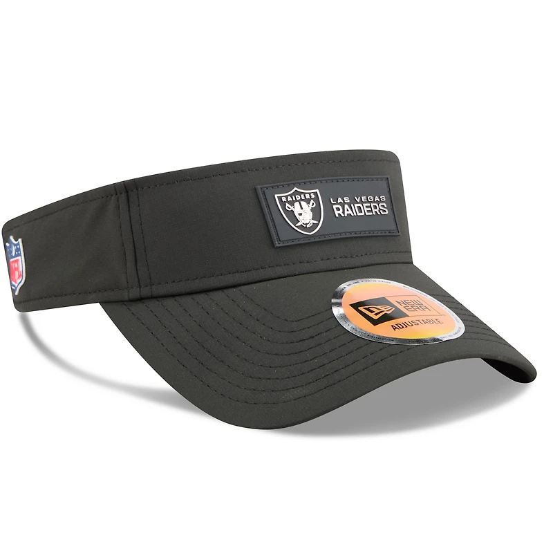 Visière noire New Era pour homme des Las Vegas Raiders 2025