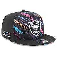 Casquette snapback New Era noire pour homme, Las Vegas Raiders 2026 NFL Crucial Catch 9FIFTY
