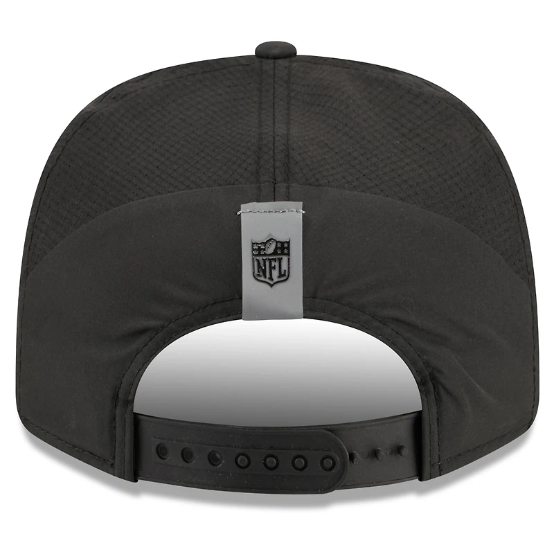 Men's New Era Black Las Vegas Raiders 2026 NFL Training Camp 9SEVENTY Adjustable Hat