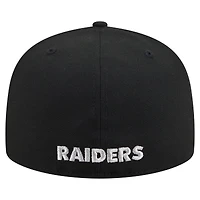 Casquette ajustée New Era grise Las Vegas Raiders 59FIFTY pour homme