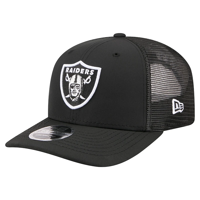 Men's New Era Black Las Vegas Raiders 9SEVENTY Trucker Adjustable Hat