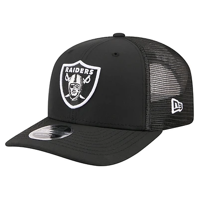 Men's New Era Black Las Vegas Raiders 9SEVENTY Trucker Adjustable Hat