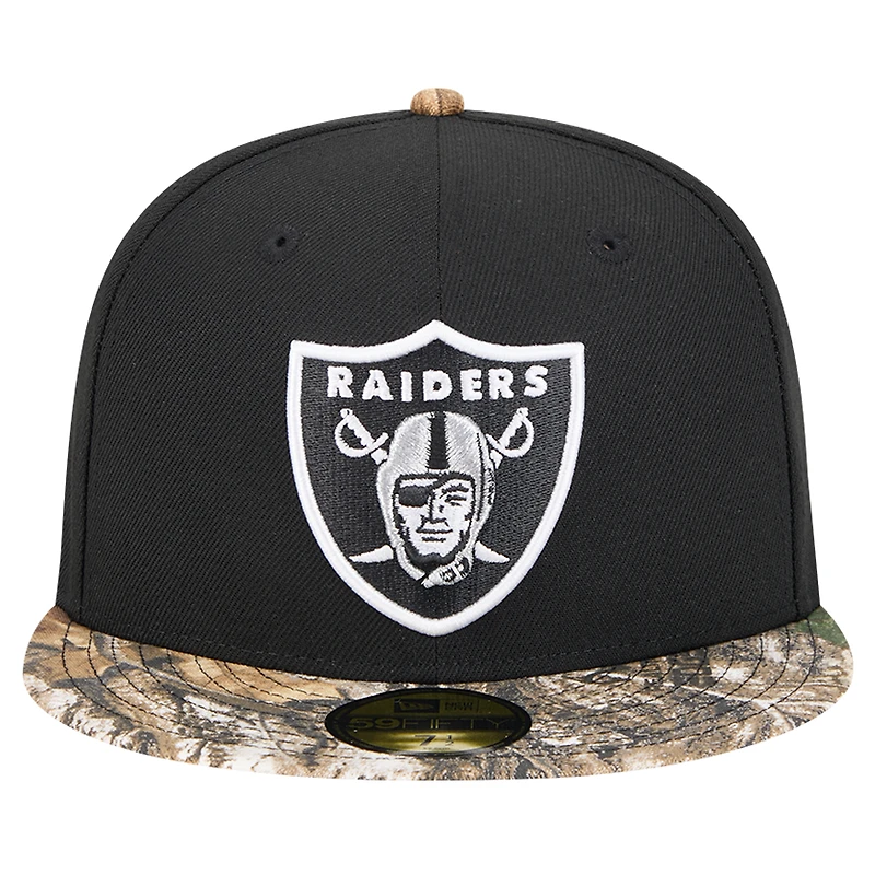 Casquette ajustée 59FIFTY Active bicolore camouflage Las Vegas Raiders de New Era pour homme
