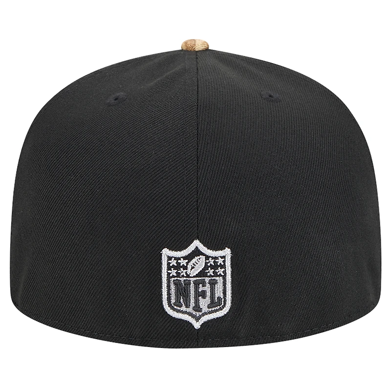 Casquette ajustée 59FIFTY Active bicolore camouflage Las Vegas Raiders de New Era pour homme