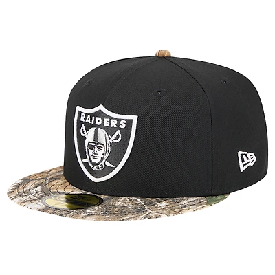 Casquette ajustée 59FIFTY Active bicolore camouflage Las Vegas Raiders de New Era pour homme