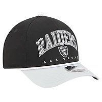 Men's New Era  Black Las Vegas Raiders  Arch COOLERA 9FORTY A-Frame M-Crown Adjustable Hat