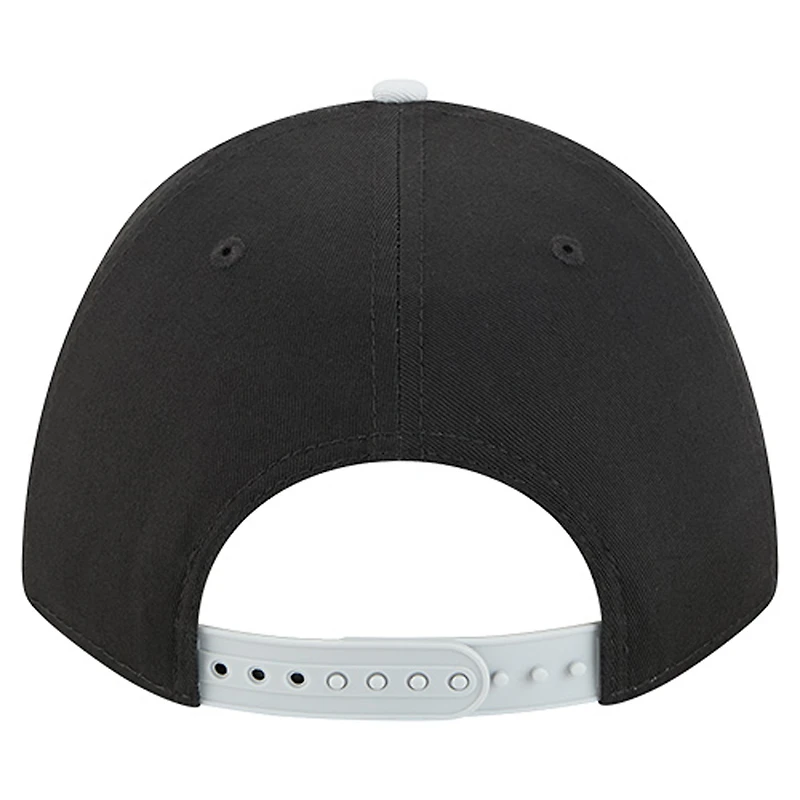 Men's New Era Black Las Vegas Raiders Arch COOLERA 9FORTY A-Frame M-Crown Adjustable Hat