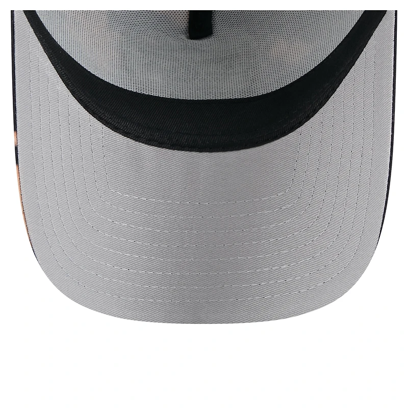 Men's New Era Black Las Vegas Raiders Bleached 9FORTY A-Frame Adjustable Hat