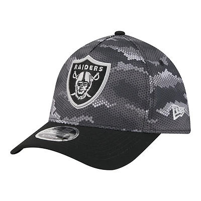 Casquette New Era Flex 39THIRTY camouflage Las Vegas Raiders noire pour homme