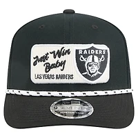 Casquette extensible noire Chant 9SEVENTY des Las Vegas Raiders de New Era pour homme