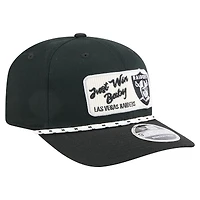 Casquette extensible noire Chant 9SEVENTY des Las Vegas Raiders de New Era pour homme