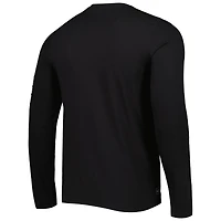 T-shirt à manches longues noir Las Vegas Raiders Combine Authentic Action New Era pour homme