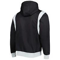 Men's New Era Black Las Vegas Raiders Combine Authentic Drop Back Full-Zip Hoodie