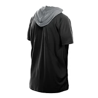 Men's New Era  Black Las Vegas Raiders Combine Authentic Hooded Raglan Short-Sleeve T-Shirt