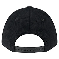 Men's New Era Black Las Vegas Raiders Cord Corduroy 9FORTY A-Frame Adjustable Hat