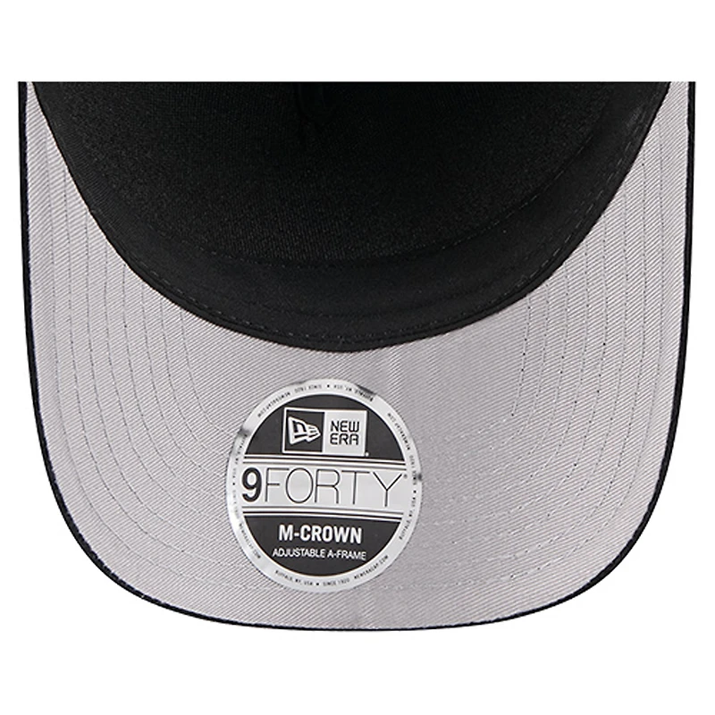 Men's New Era Black Las Vegas Raiders Cord Corduroy 9FORTY A-Frame Adjustable Hat