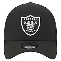 Men's New Era  Black Las Vegas Raiders Core Team 39THIRTY Flex Hat