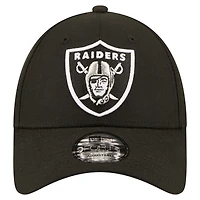 Casquette ajustable New Era 9FORTY noire pour homme, Las Vegas Raiders Core Team