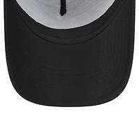 Men's New Era Black Las Vegas Raiders Domain 9FORTY A-Frame Trucker Adjustable Hat
