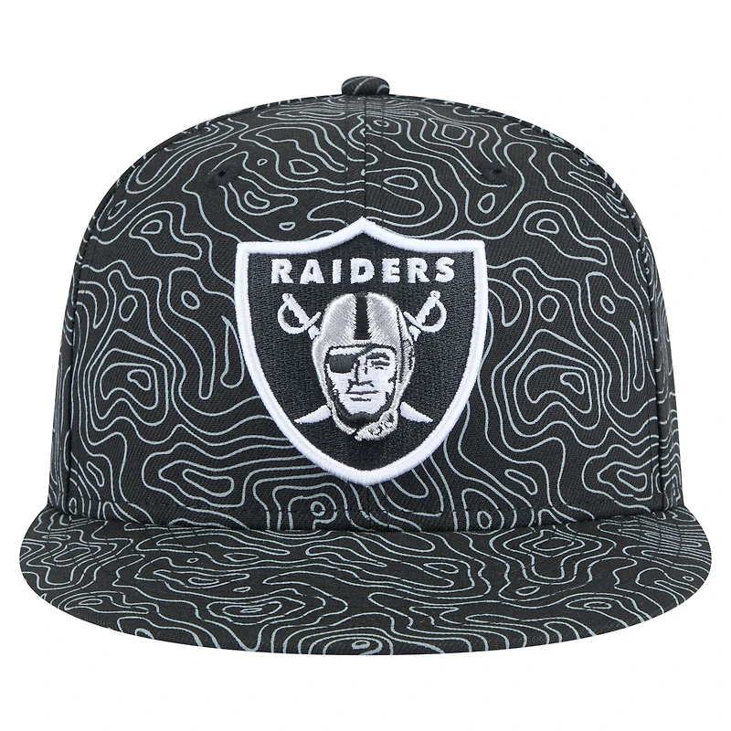 Casquette ajustée Geo 59FIFTY Las Vegas Raiders de New Era pour homme, noire