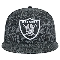 Casquette ajustée Geo 59FIFTY Las Vegas Raiders de New Era pour homme, noire