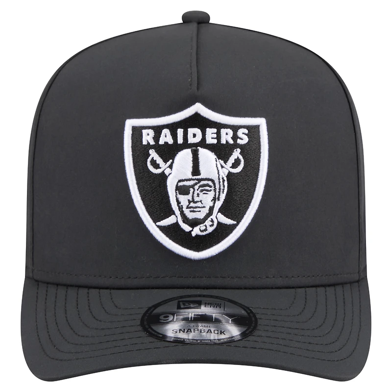 Men's New Era Black Las Vegas Raiders Gore-Tex A-Frame 9FIFTY Adjustable Hat