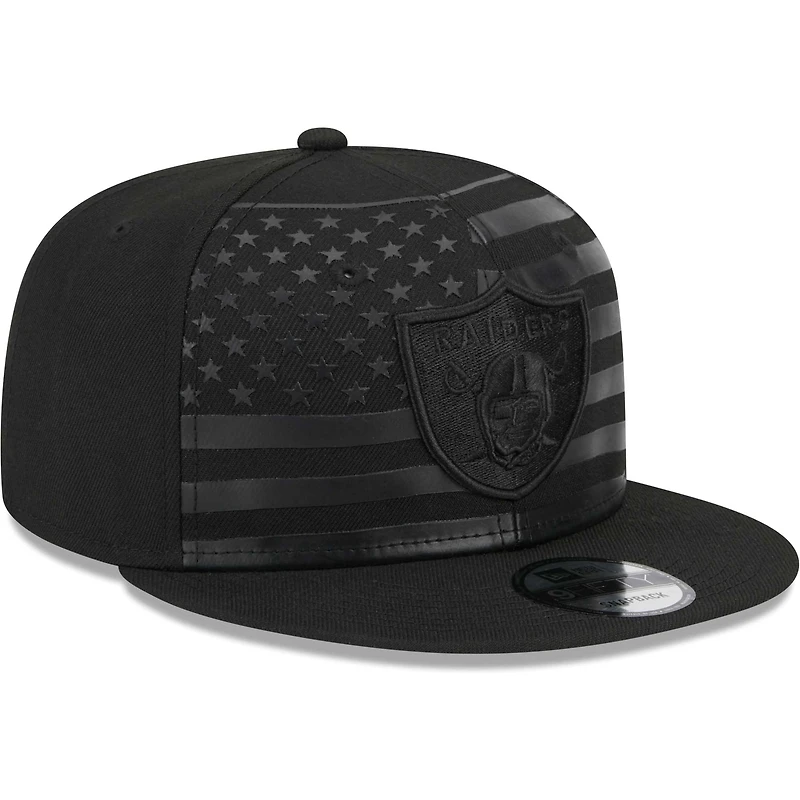 Casquette Snapback 9FIFTY Independent des Las Vegas Raiders New Era noire pour homme