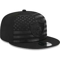 Casquette Snapback 9FIFTY Independent des Las Vegas Raiders New Era noire pour homme