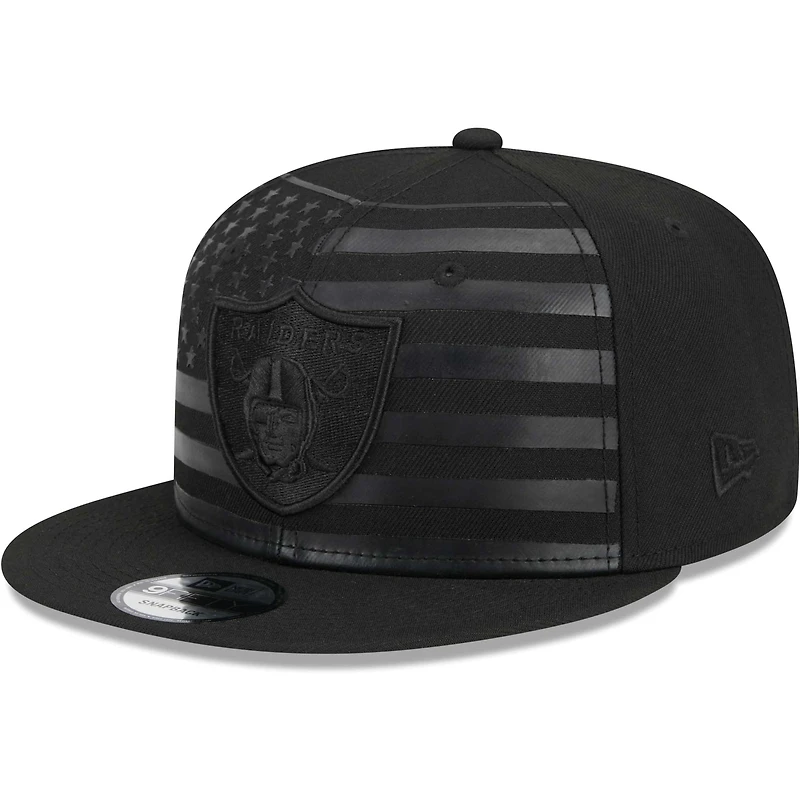 Casquette Snapback 9FIFTY Independent des Las Vegas Raiders New Era noire pour homme