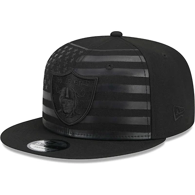 Casquette Snapback 9FIFTY Independent des Las Vegas Raiders New Era noire pour homme