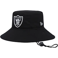Men's New Era Silver Las Vegas Raiders Main Bucket Hat