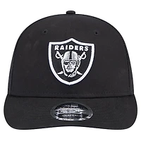 Casquette Snapback 9FIFTY principale à profil bas des Las Vegas Raiders New Era noire pour hommes