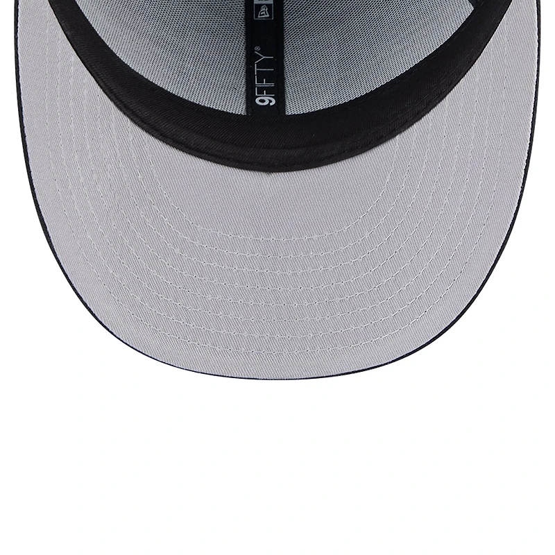 Casquette Snapback 9FIFTY principale à profil bas des Las Vegas Raiders New Era noire pour hommes