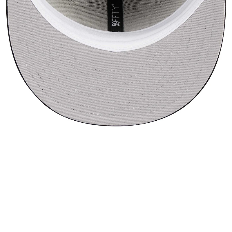 Men's New Era Black Las Vegas Raiders Main Patch 59FIFTY Fitted Hat