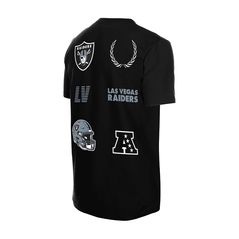 Men's New Era  Black Las Vegas Raiders Match T-Shirt