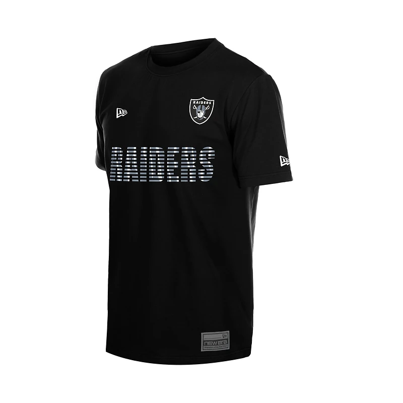 Men's New Era  Black Las Vegas Raiders Match T-Shirt
