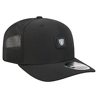 Men's New Era Black Las Vegas Raiders Micro Badge 9SEVENTY Adjustable Hat