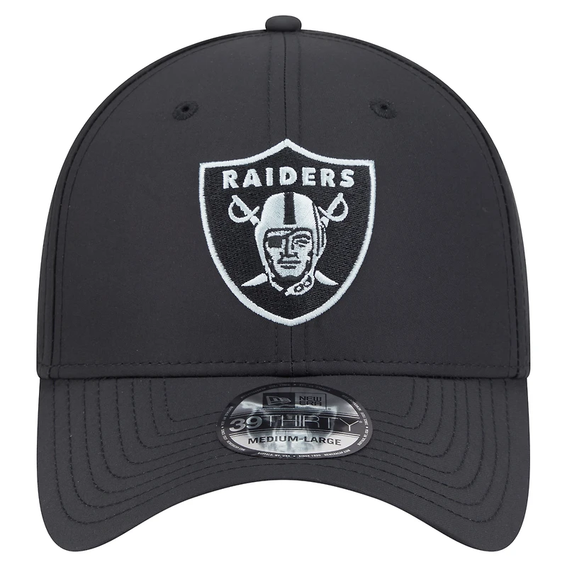 Men's New Era Black Las Vegas Raiders Night 39THIRTY Flex Hat