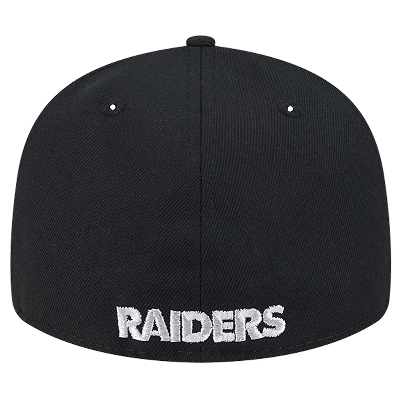 Casquette ajustée 59FIFTY noire Las Vegas Raiders Omaha pour homme de New Era