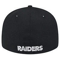 Casquette ajustée 59FIFTY noire Las Vegas Raiders Omaha pour homme de New Era