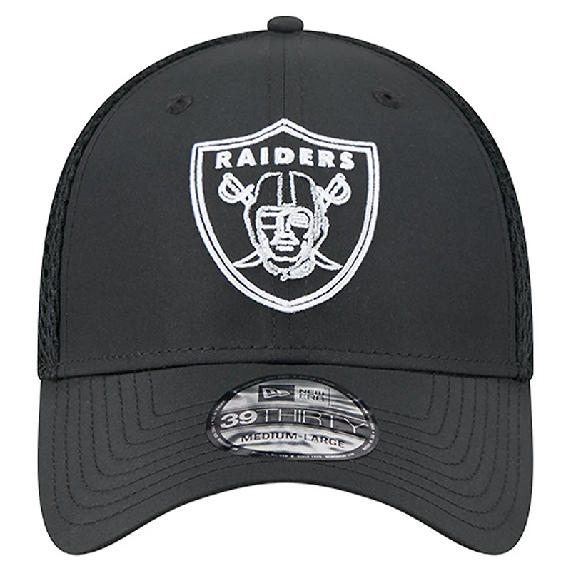 Casquette 39THIRTY Flex noire New Era pour homme, Las Vegas Raiders